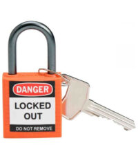 CANDADO DE SEGURIDAD NARANJA  (KD-P38S-ORG)