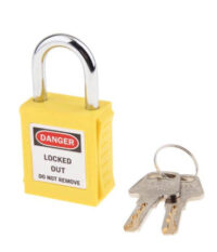CANDADO DE SEGURIDAD AMARILLO  (KD-P38S-YLW)