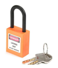 CANDADO DE SEGURIDAD NARANJA  (KD-WCP38P-ORG)